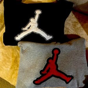 Two boys youth xl Jordan Hoodies.